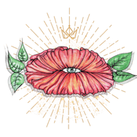 Mr. Lovely LLC. Logo flower with eye 